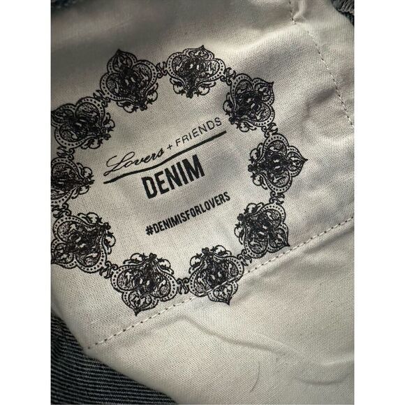 Lovers + Friends Denim Distressed Jean Shorts Size 25 NWOT - Picture 7 of 8